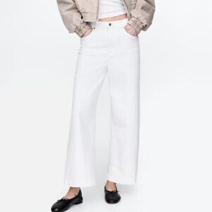 Gap High Rise Stride Ankle White Jeans NWT Size 30/10 Long